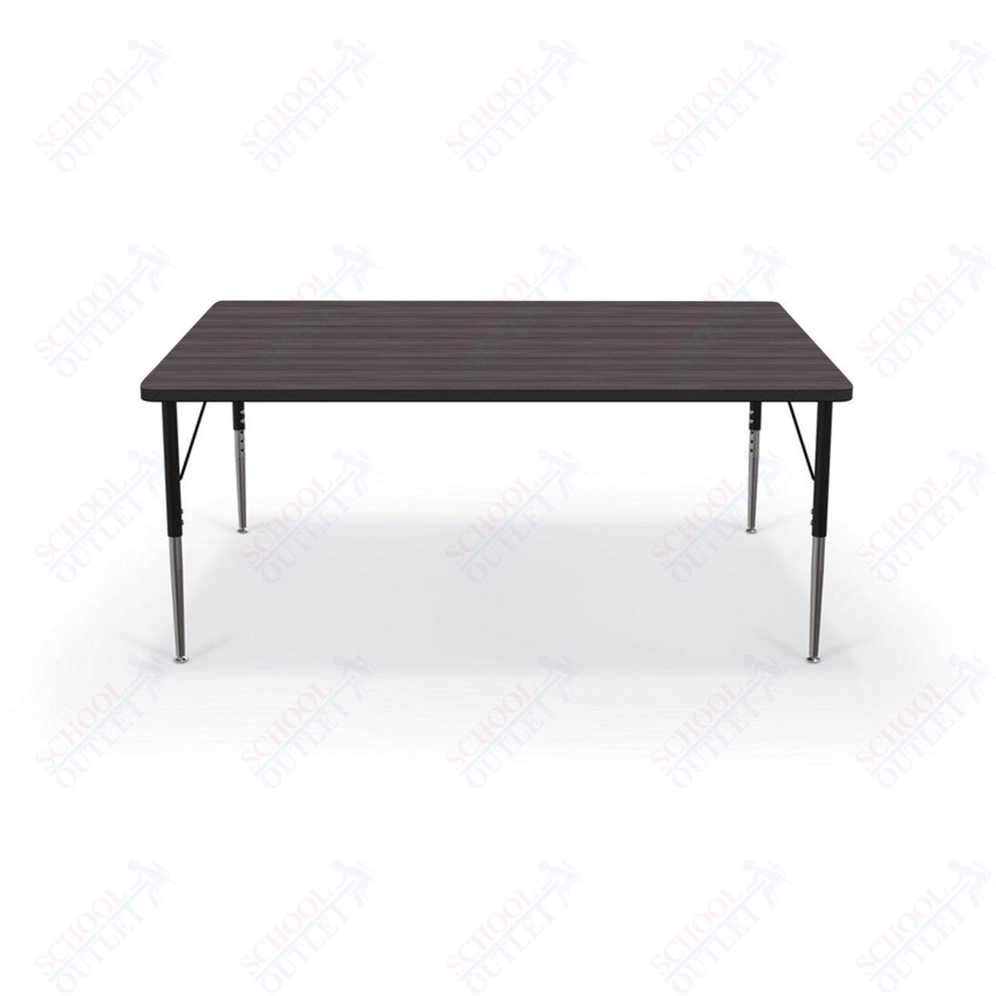 Mooreco Activity Table - 48"D x 60"W - Rectangle - Black Edgeband (Mooreco 90527 - J) - SchoolOutlet