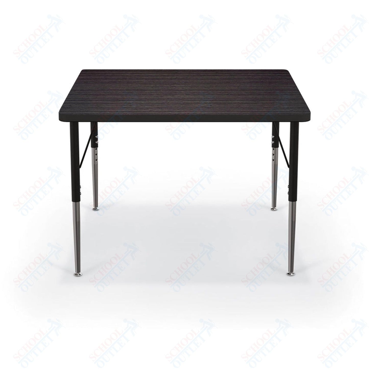 Mooreco Activity Table - 36"D x 36"W - Square - Black Edgeband (Mooreco 90527 - K) - SchoolOutlet