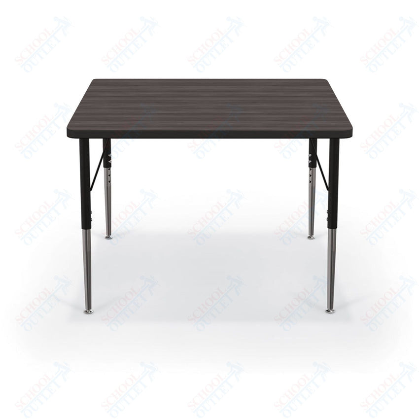 Mooreco Activity Table - 36"D x 36"W - Square - Black Edgeband (Mooreco 90527 - K) - SchoolOutlet