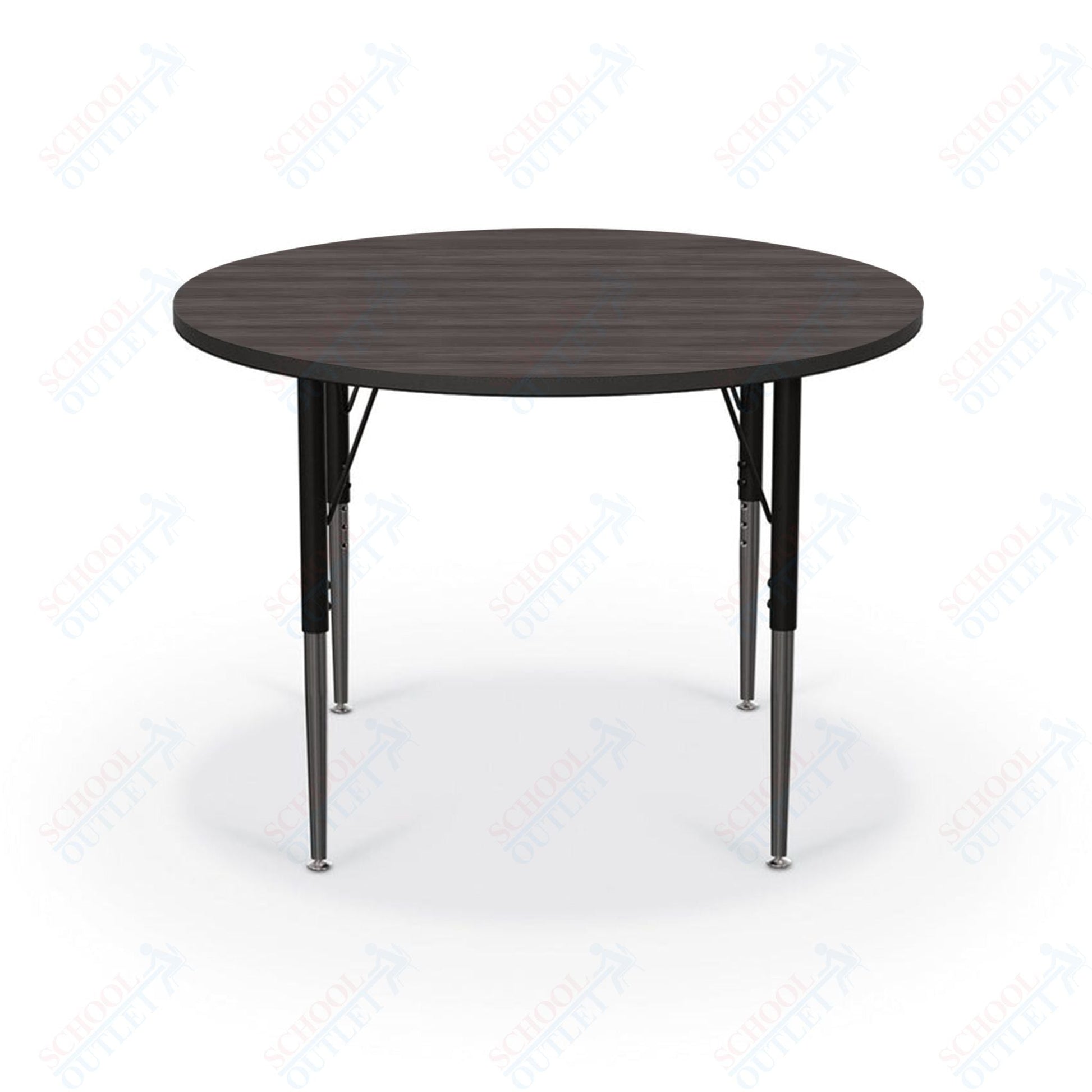 Mooreco Activity Table - 36" Round - Black Edgeband (Mooreco 90527 - N) - SchoolOutlet