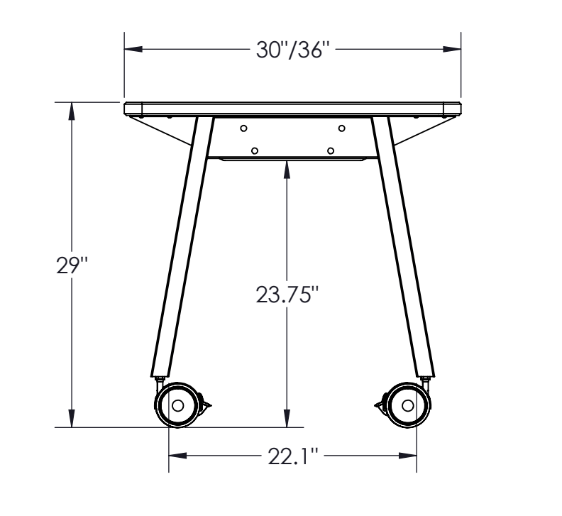 Mooreco Compass Makerspace Laminate Top Table 29"H - SchoolOutlet