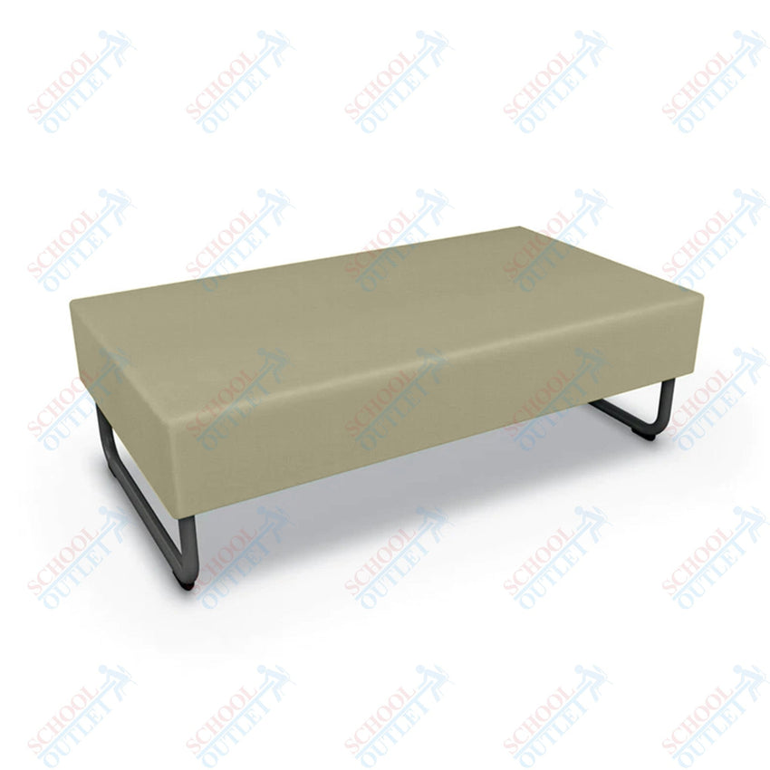 Mooreco Akt Soft Seating Lounge Loveseat Bench - Grade 02 Fabric and Powder Coated Sled Legs - SchoolOutlet