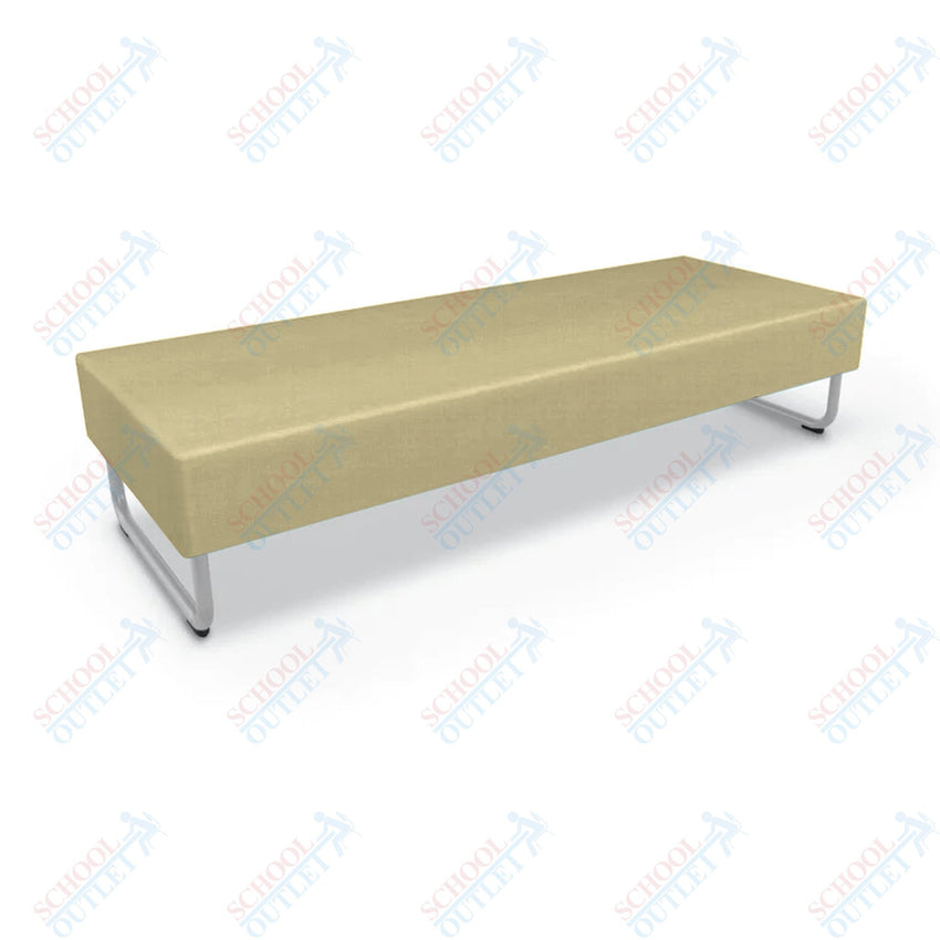 Mooreco Akt Soft Seating Lounge Sofa Bench - Grade 02 Fabric and Powder Coated Sled Legs - SchoolOutlet