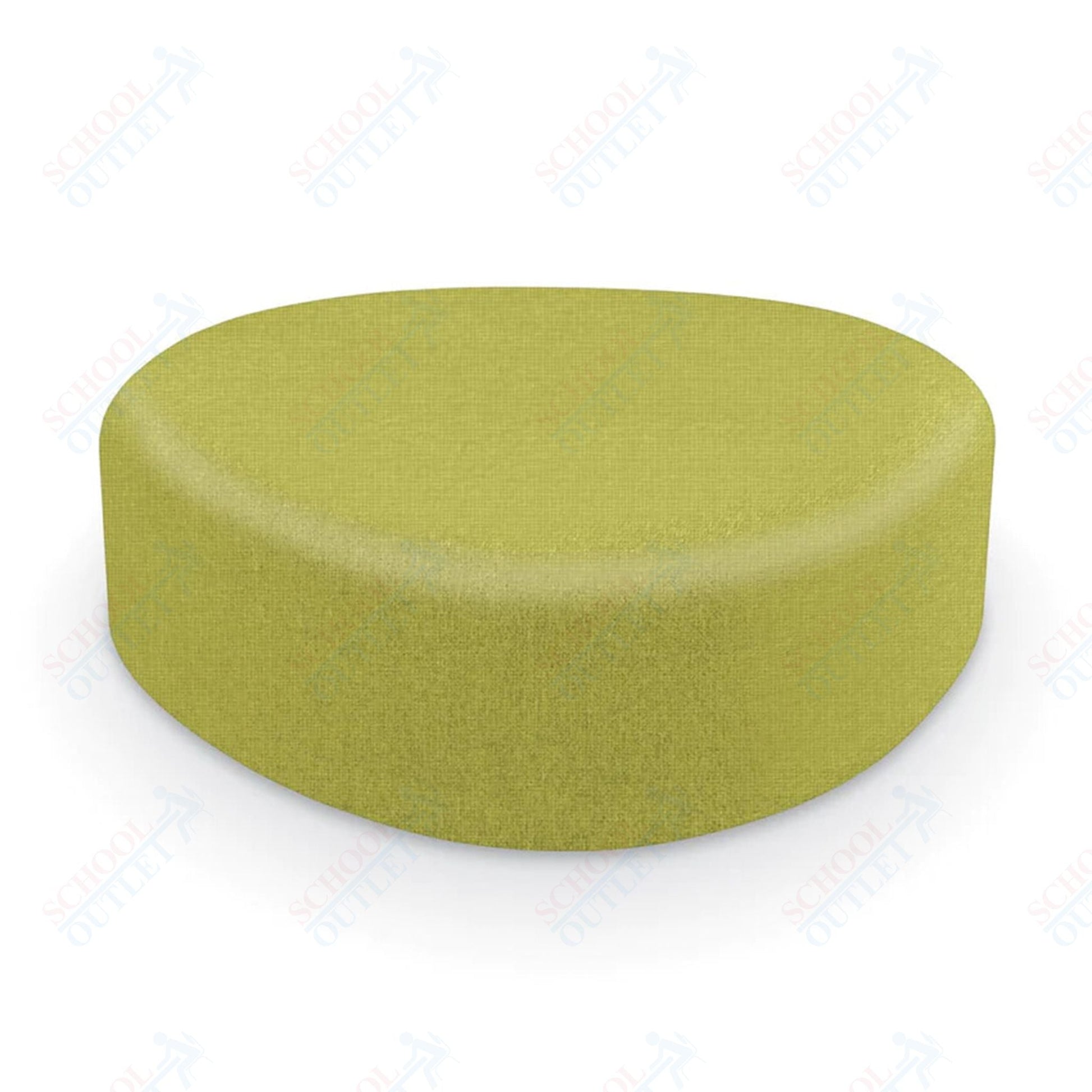 Mooreco Akt Soft Seating Lounge Large Ottoman - Grade 02 Fabric and Powder Coated Sled Legs - SchoolOutlet