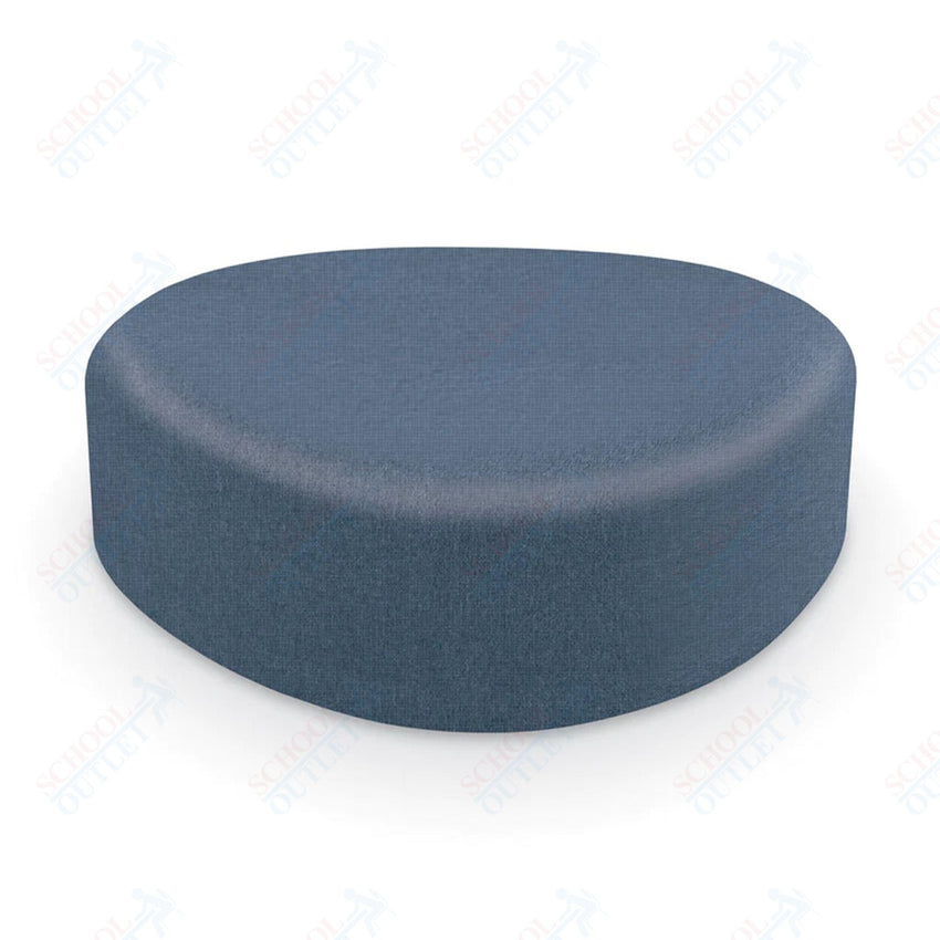 Mooreco Akt Soft Seating Lounge Large Ottoman - Grade 02 Fabric and Powder Coated Sled Legs - SchoolOutlet