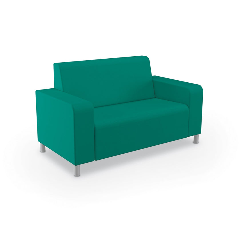 Mooreco Phoeby Outdoor Soft Seating - Loveseat Both Arms - 18" Seat Height (PBA1B1L) - SchoolOutlet