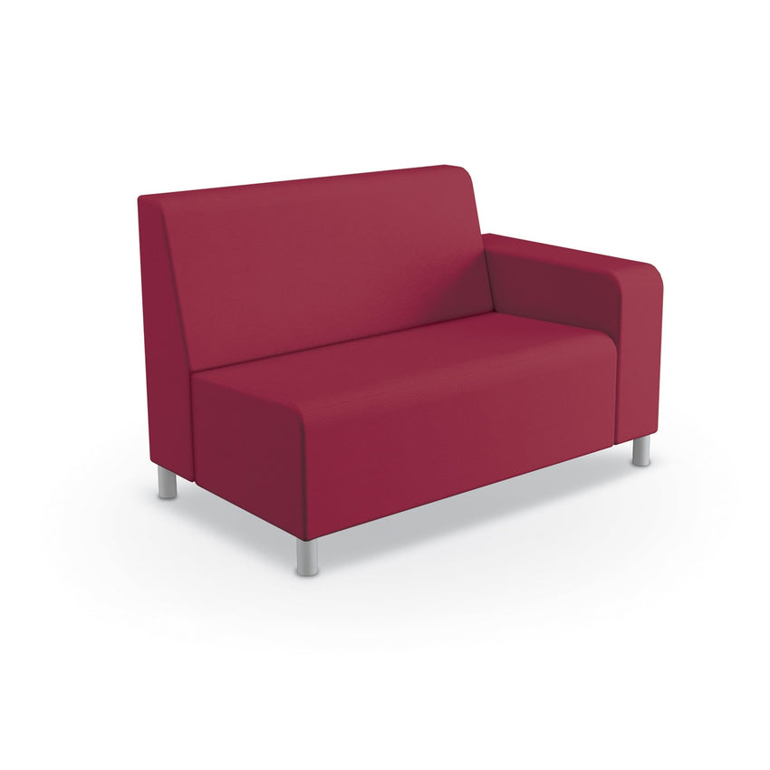 Mooreco Phoeby Outdoor Soft Seating - Loveseat Left Arm - 18" Seat Height (PBA1L1L) - SchoolOutlet