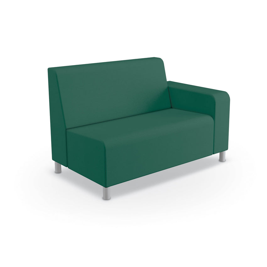 Mooreco Phoeby Outdoor Soft Seating - Loveseat Left Arm - 18" Seat Height (PBA1L1L) - SchoolOutlet