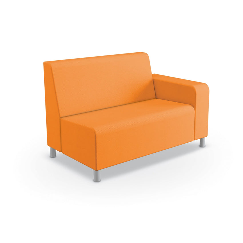 Mooreco Phoeby Outdoor Soft Seating - Loveseat Left Arm - 18" Seat Height (PBA1L1L) - SchoolOutlet