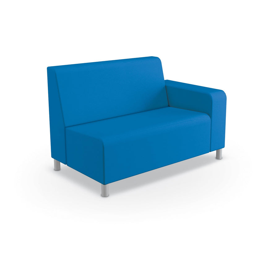 Mooreco Phoeby Outdoor Soft Seating - Loveseat Left Arm - 18" Seat Height (PBA1L1L) - SchoolOutlet