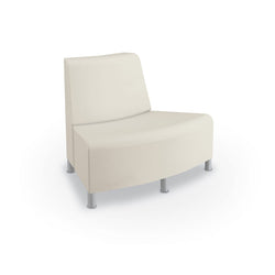 Mooreco Phoeby Outdoor Soft Seating - Outside Curve Loveseat Chair No Arm - 18" Seat Height (PBA4N1L)