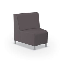 Mooreco Phoeby Outdoor Soft Seating - Inside Curve Chair No Arm - 18" Seat Height (PBA5N1L)