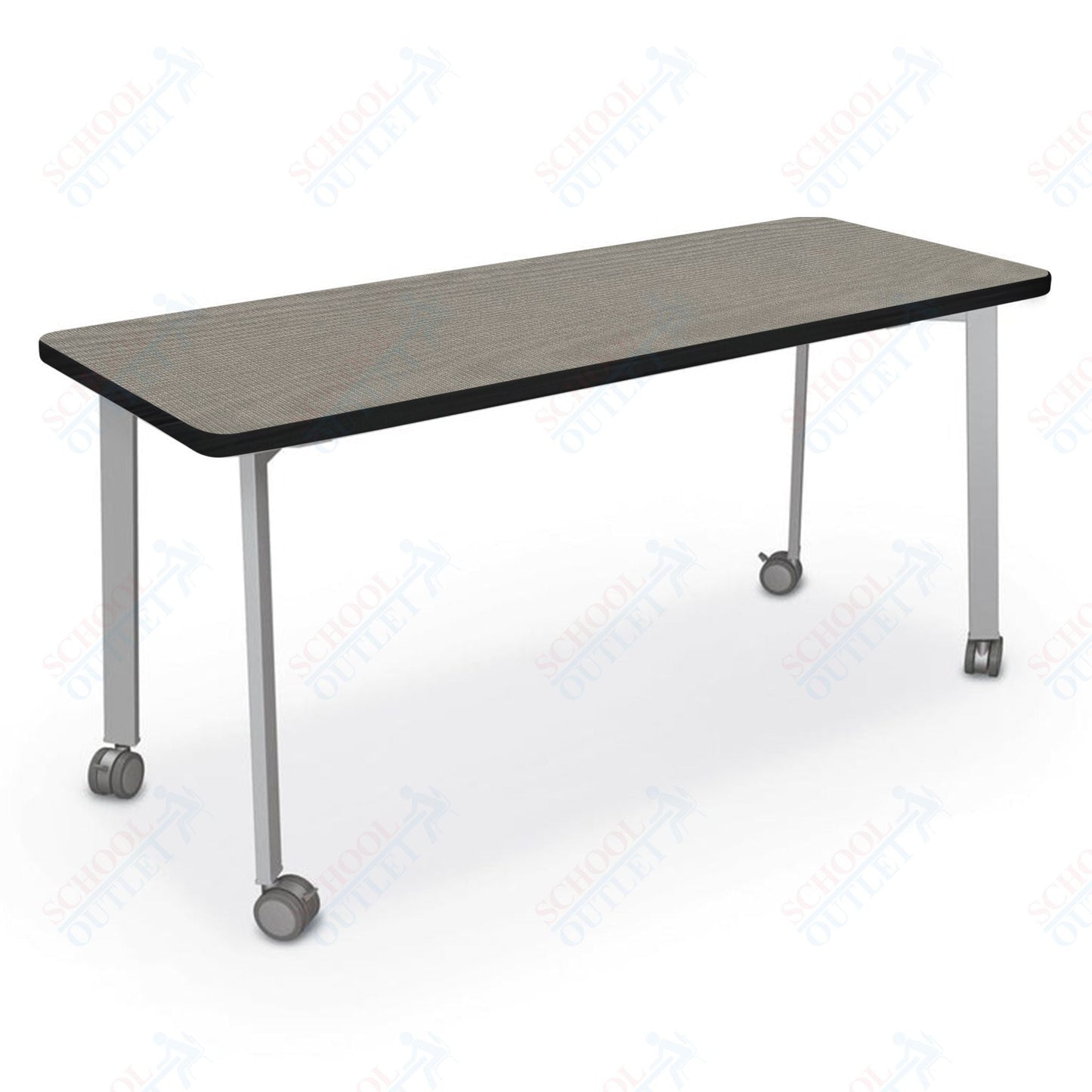 Mooreco Akt Table – 20"D x 60"W Rectangle, Laminate Top, Fixed Height Available in 29"H, 36"H, or 42"H - SchoolOutlet