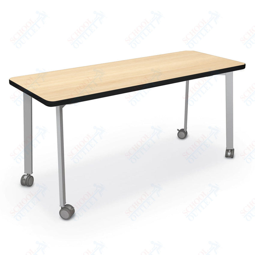 Mooreco Akt Table – 20"D x 60"W Rectangle, Laminate Top, Fixed Height Available in 29"H, 36"H, or 42"H - SchoolOutlet