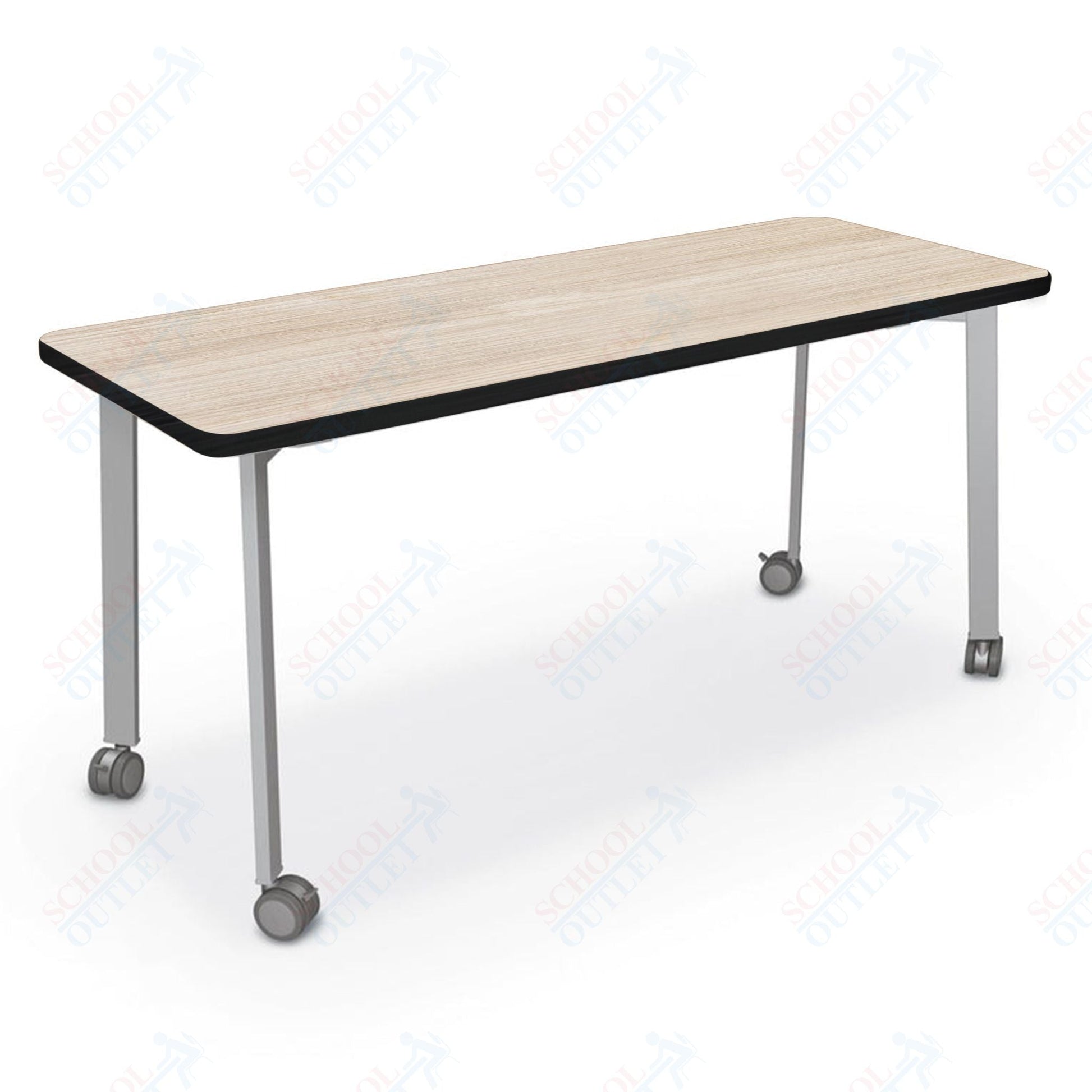 Mooreco Akt Table – 20"D x 60"W Rectangle, Laminate Top, Fixed Height Available in 29"H, 36"H, or 42"H - SchoolOutlet