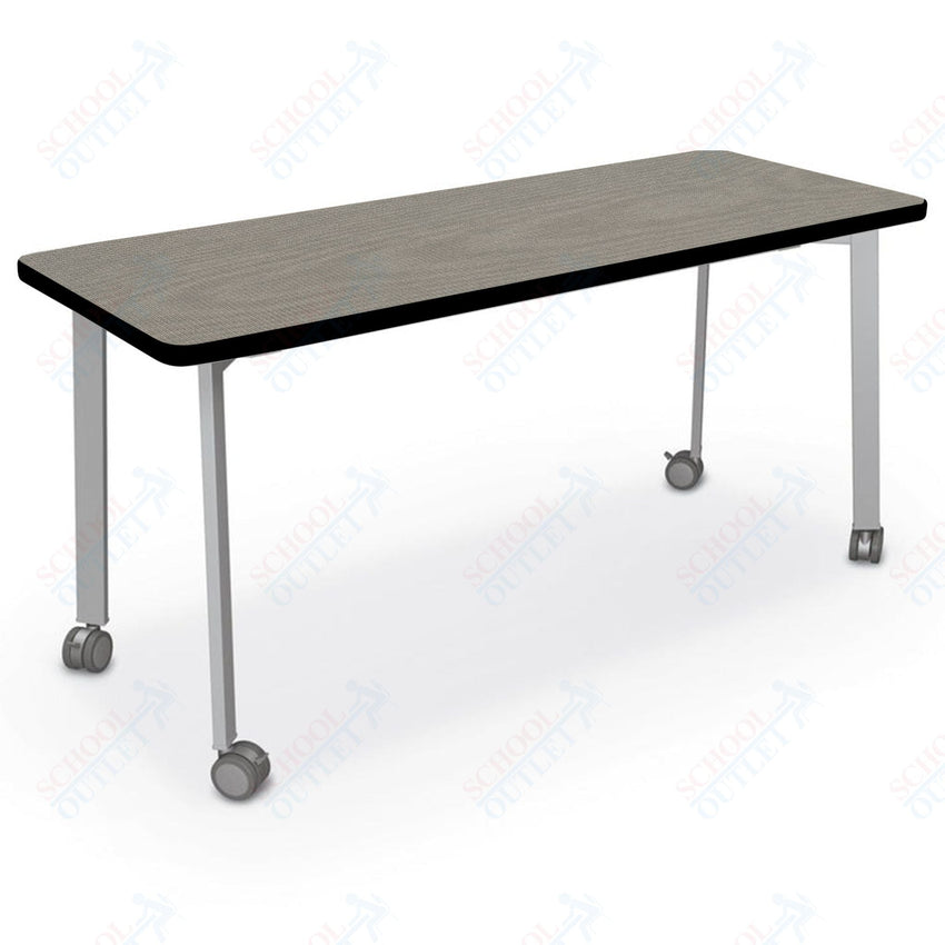 Mooreco Akt Table – 24"D x 60"W Rectangle, Laminate or Butcher Block Top , Fixed Height Available in 29"H, 36"H, or 42"H - SchoolOutlet