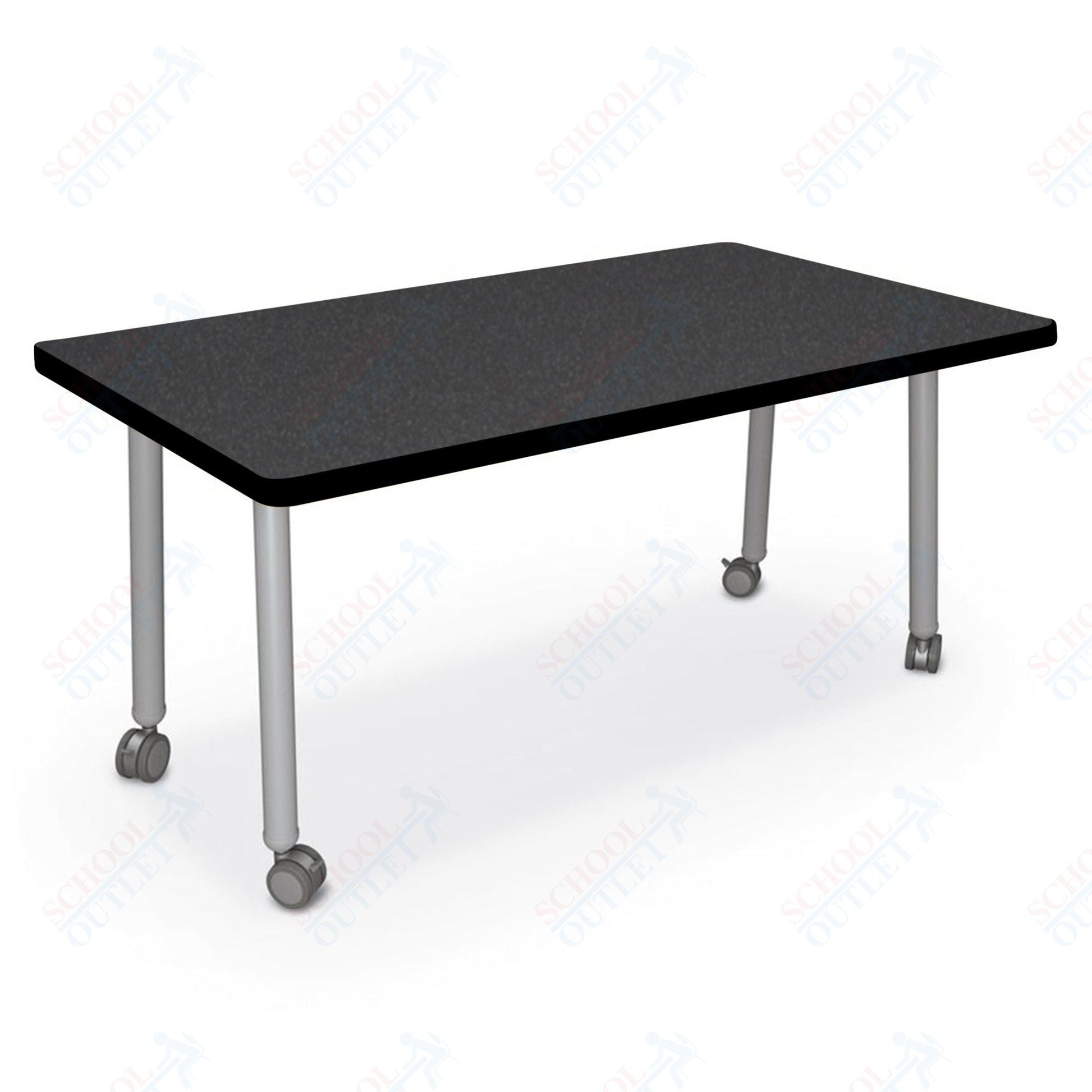 Mooreco Akt Table – 36"D x 72"W Rectangle, Laminate or Butcher Block Top, Fixed Height Available in 29"H, 36"H, or 42"H - SchoolOutlet