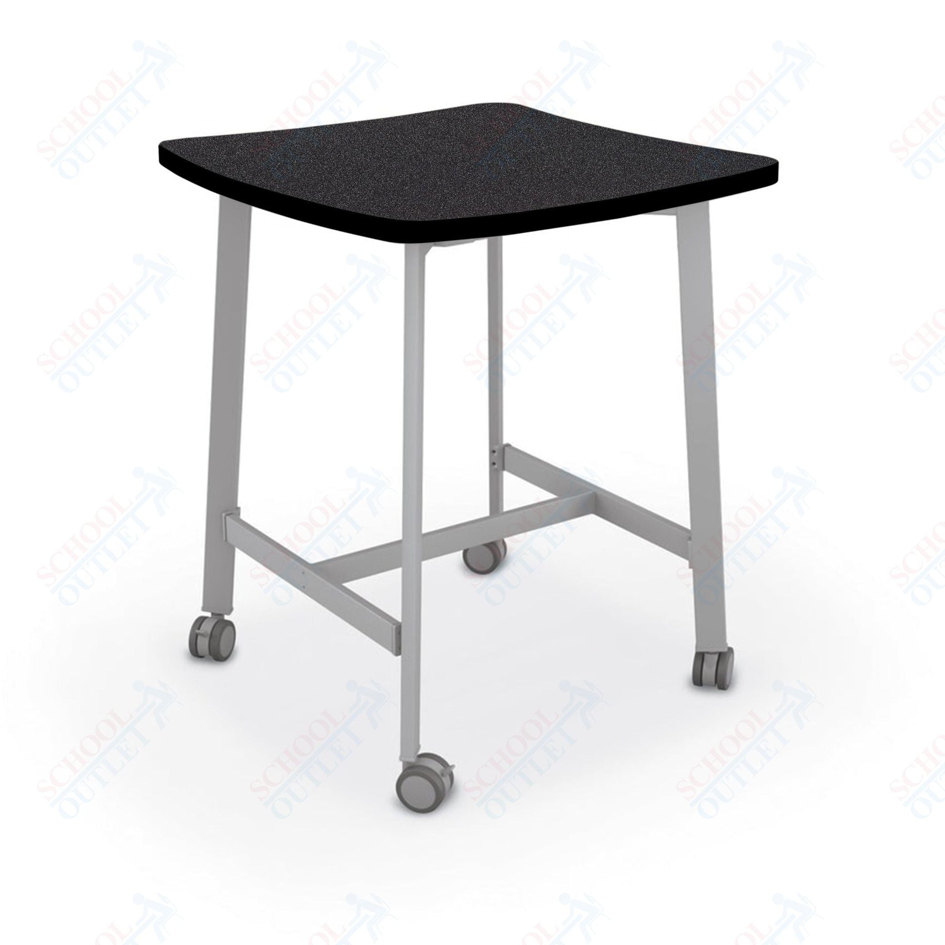 Mooreco Akt Table – Wavy Square, Laminate Top, Fixed Height Available in 29"H, 36"H, or 42"H - SchoolOutlet