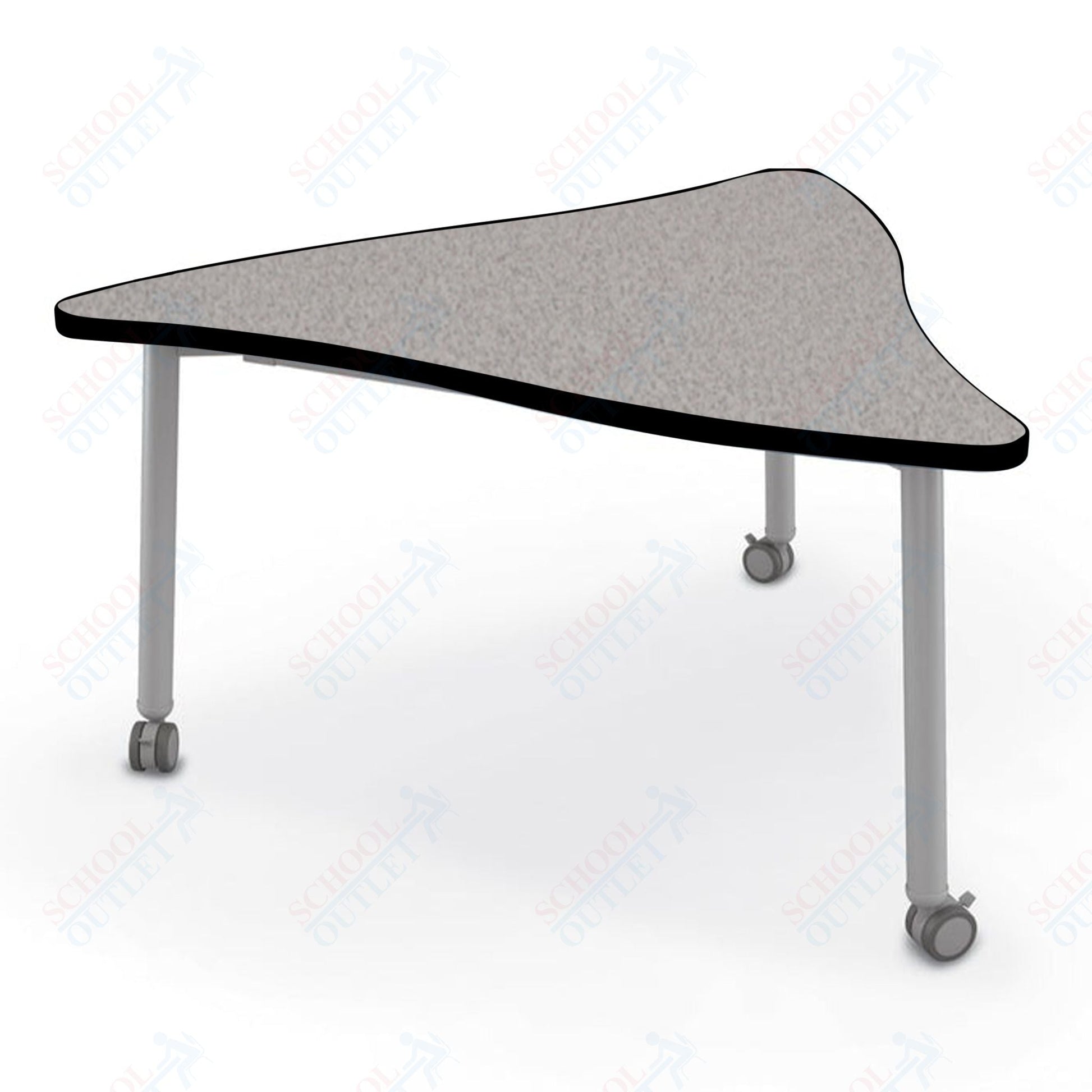 Mooreco Akt Table – Wavy Triangle, Laminate Top, 29" Height - SchoolOutlet