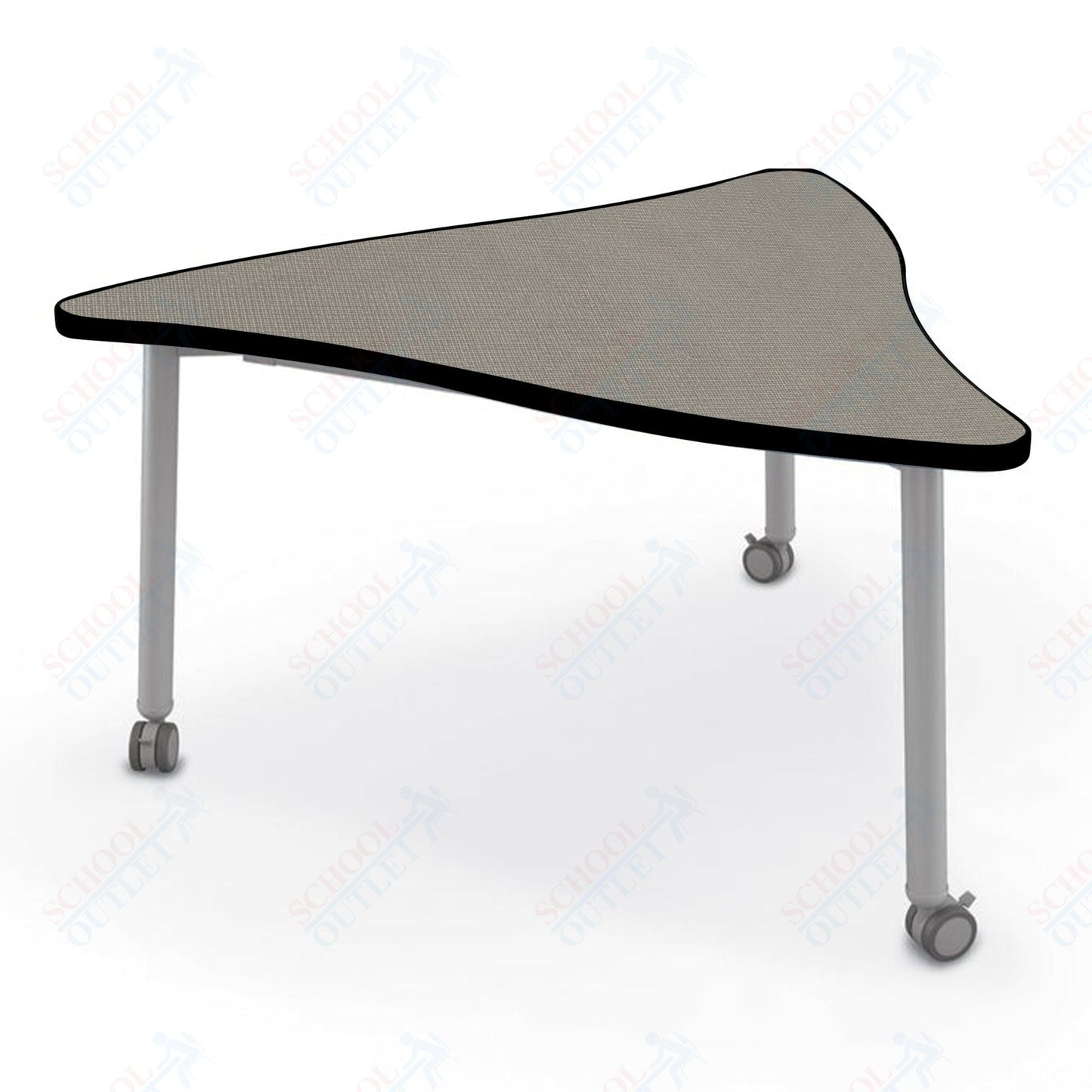 Mooreco Akt Table – Wavy Triangle, Laminate Top, 29" Height - SchoolOutlet