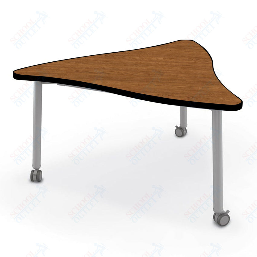 Mooreco Akt Table – Wavy Triangle, Laminate Top, 29" Height - SchoolOutlet