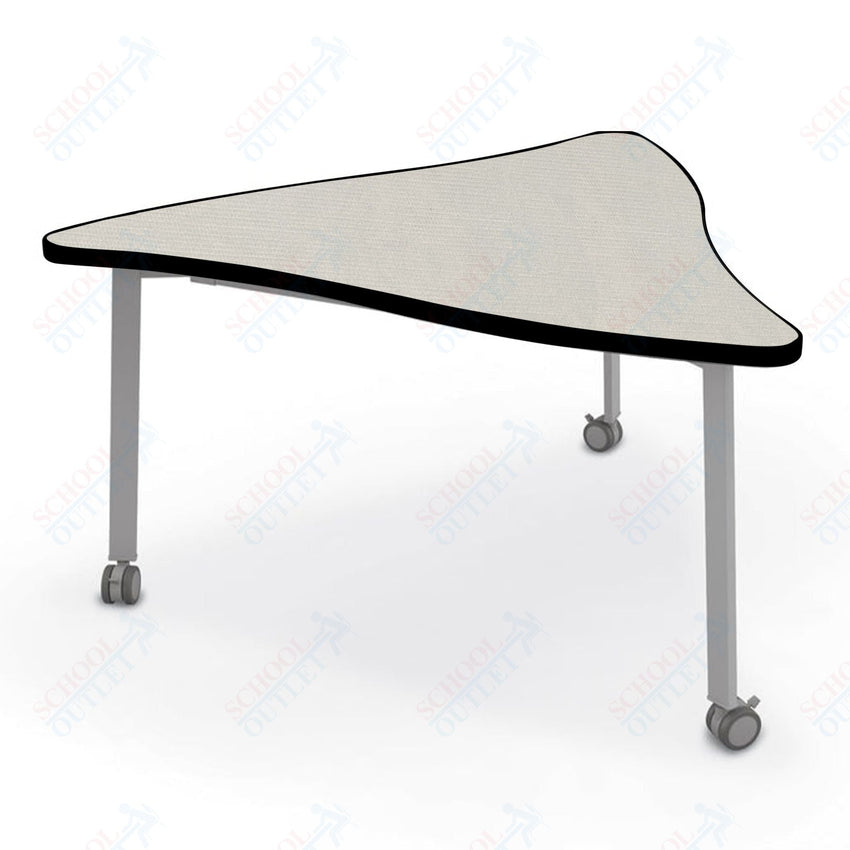 Mooreco Akt Table – Wavy Triangle, Laminate Top, 29" Height - SchoolOutlet