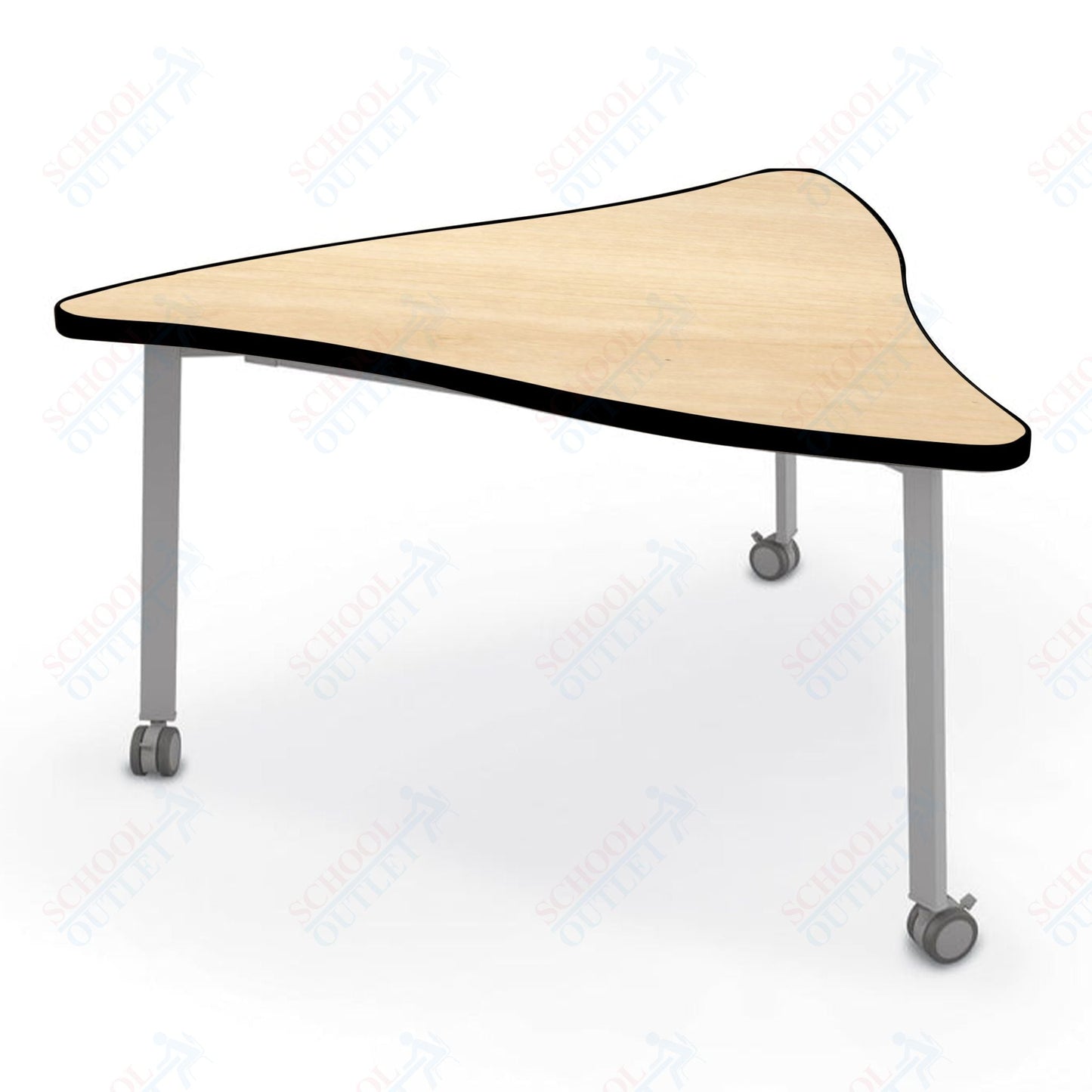 Mooreco Akt Table – Wavy Triangle, Laminate Top, 29" Height - SchoolOutlet