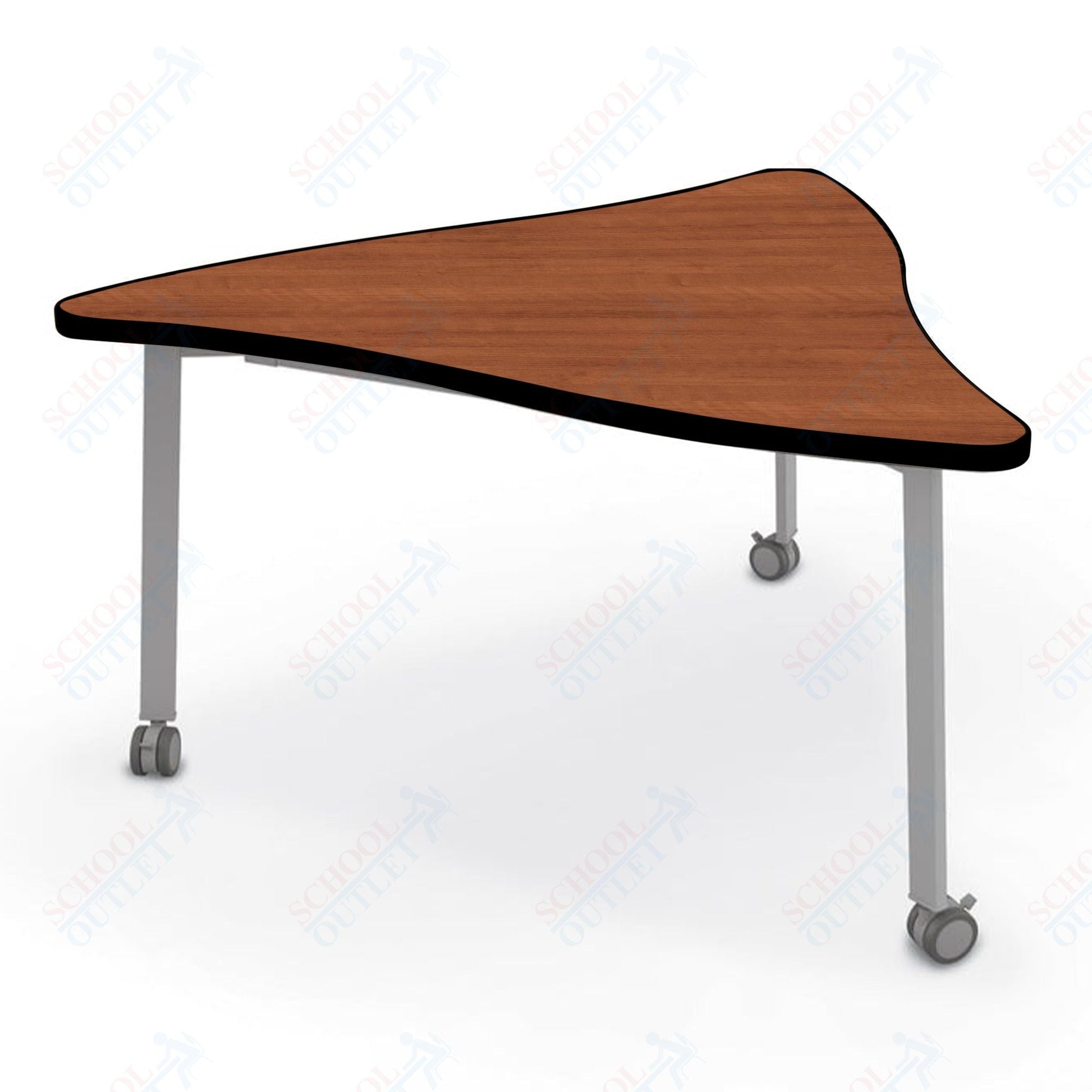 Mooreco Akt Table – Wavy Triangle, Laminate Top, 29" Height - SchoolOutlet