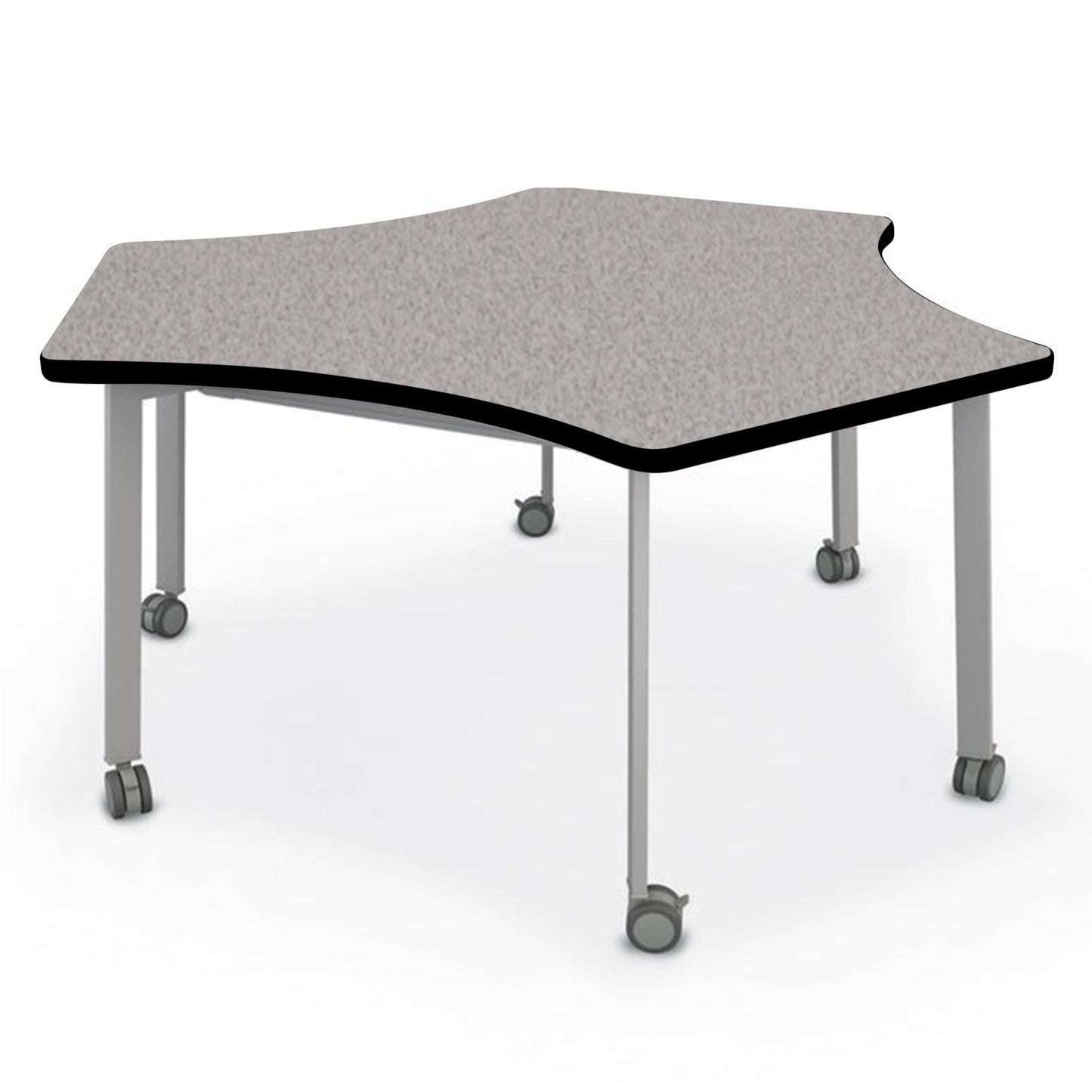 Mooreco Akt Table – Wavy Cog, Laminate Top, 29" Height - SchoolOutlet