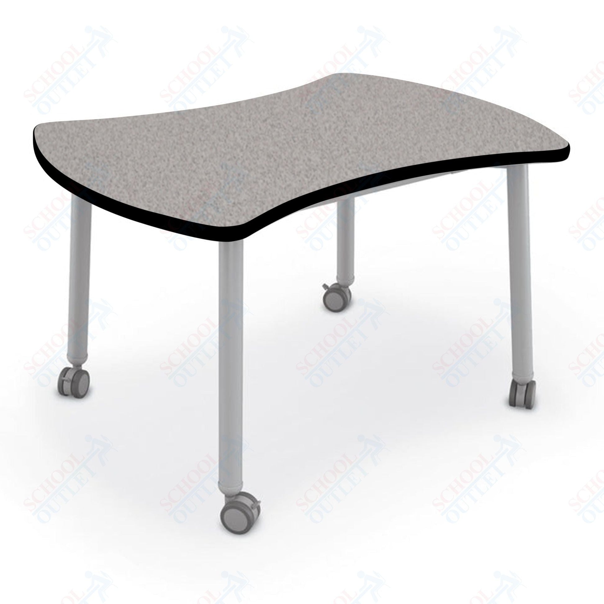 Mooreco Akt Table – Quad, Laminate Top, Fixed Height Available in 29"H, 36"H, or 42"H - SchoolOutlet