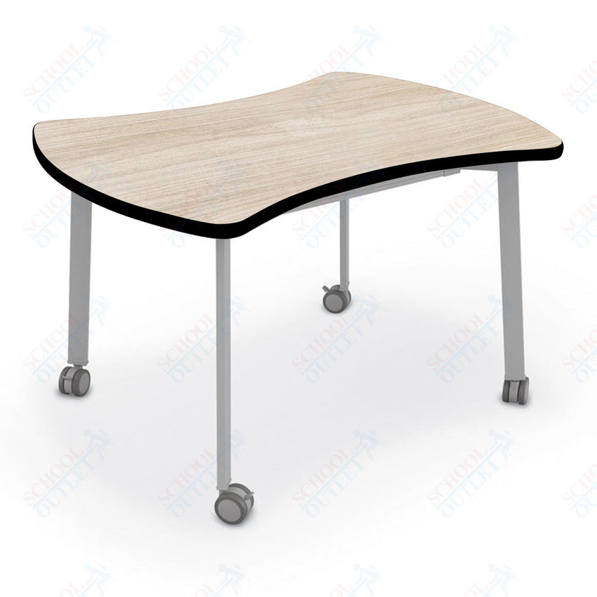 Mooreco Akt Table – Quad, Laminate Top, Fixed Height Available in 29"H, 36"H, or 42"H - SchoolOutlet