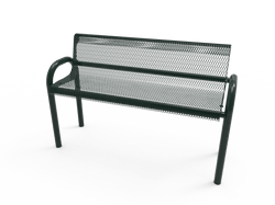 MyTcoat - MOD Outdoor Bench with Back - Inground Mount 4' L (MYT-BMD04-53)
