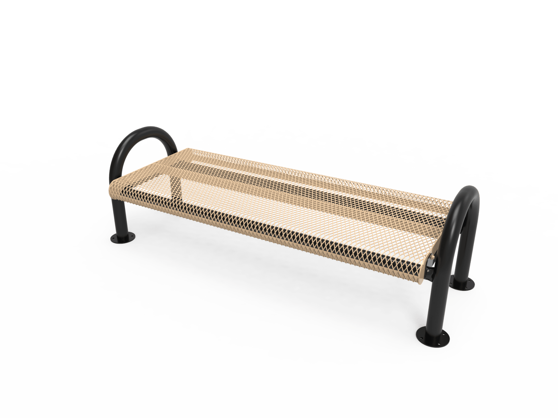 MyTcoat - Outdoor Bench without Back - Surface Mount 4' L (MYT-BMD04-60) - SchoolOutlet