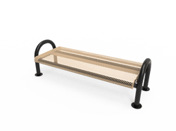 MyTcoat - Outdoor Bench without Back - Surface Mount 4' L (MYT-BMD04-60)