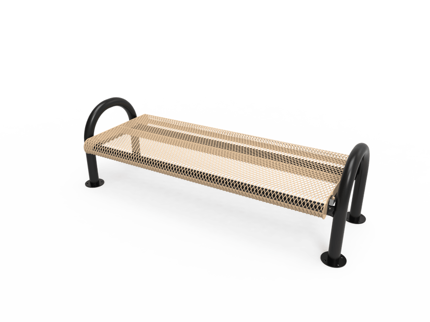 MyTcoat - Outdoor Bench without Back - Surface Mount 4' L (MYT-BMD04-60) - SchoolOutlet