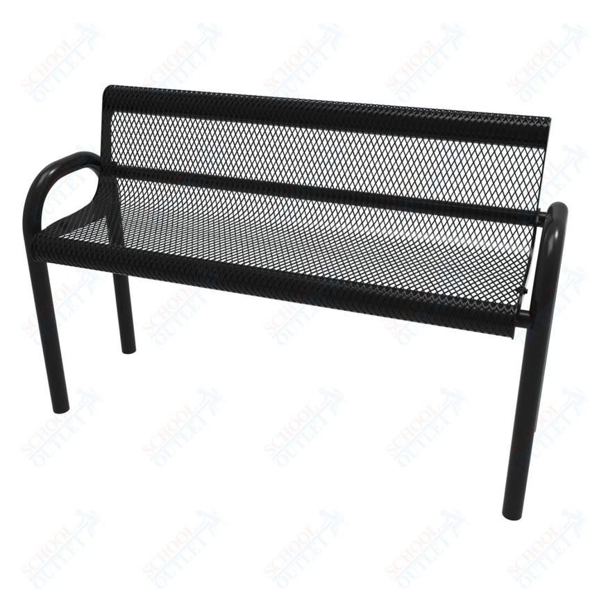 MyTcoat - MOD Outdoor Bench with Back - Inground Mount 6' L (MYT - BMD06 - 53) - SchoolOutlet