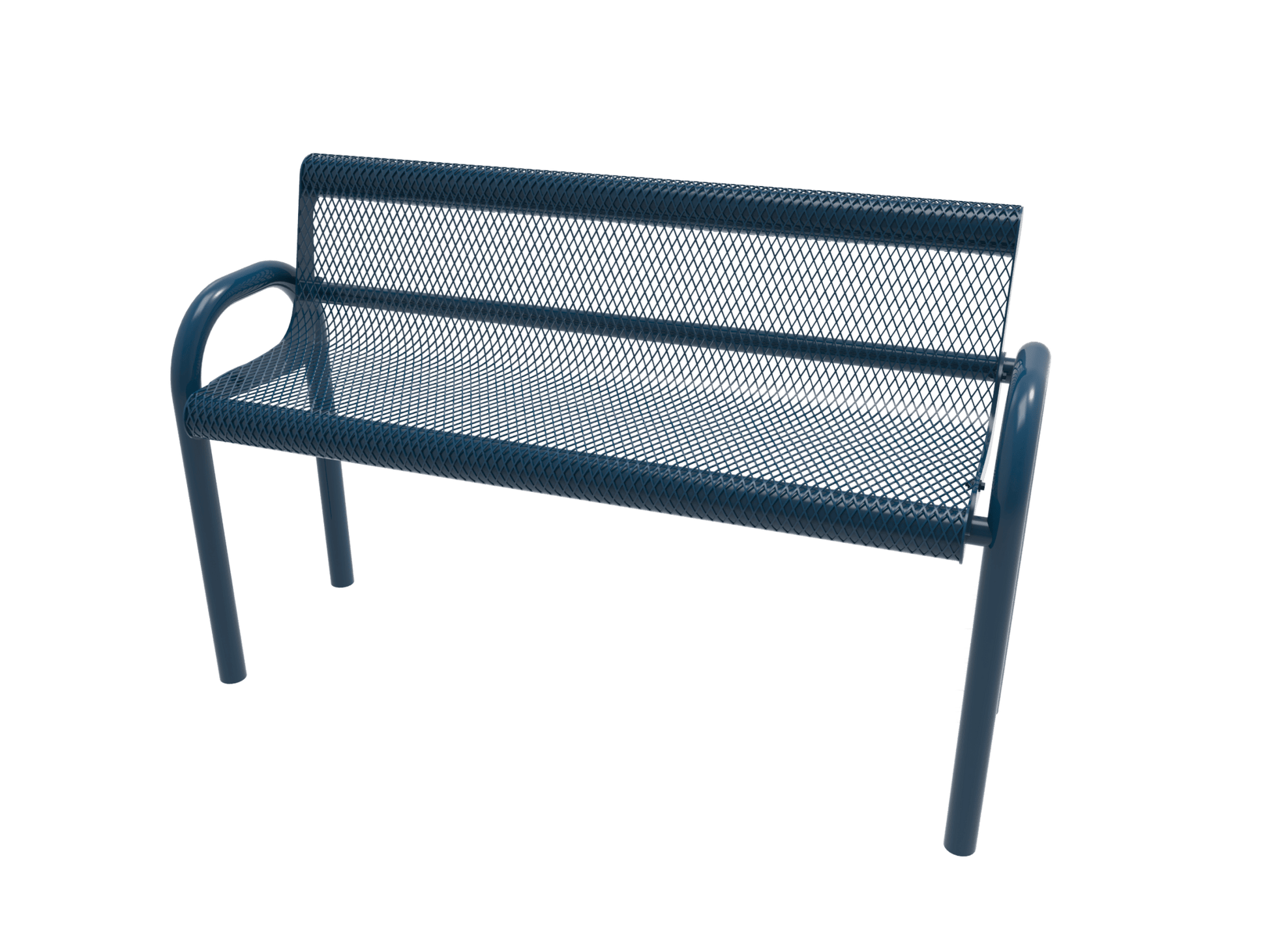 MyTcoat - MOD Outdoor Bench with Back - Inground Mount 6' L (MYT-BMD06-53) - SchoolOutlet
