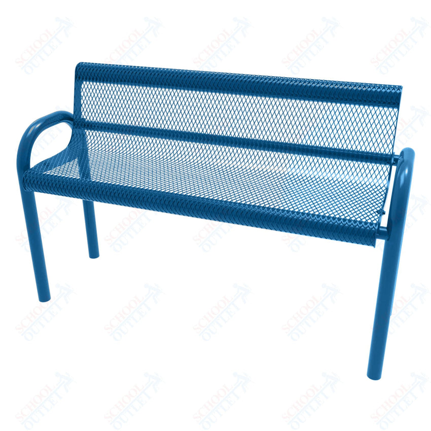 MyTcoat - MOD Outdoor Bench with Back - Inground Mount 6' L (MYT - BMD06 - 53) - SchoolOutlet