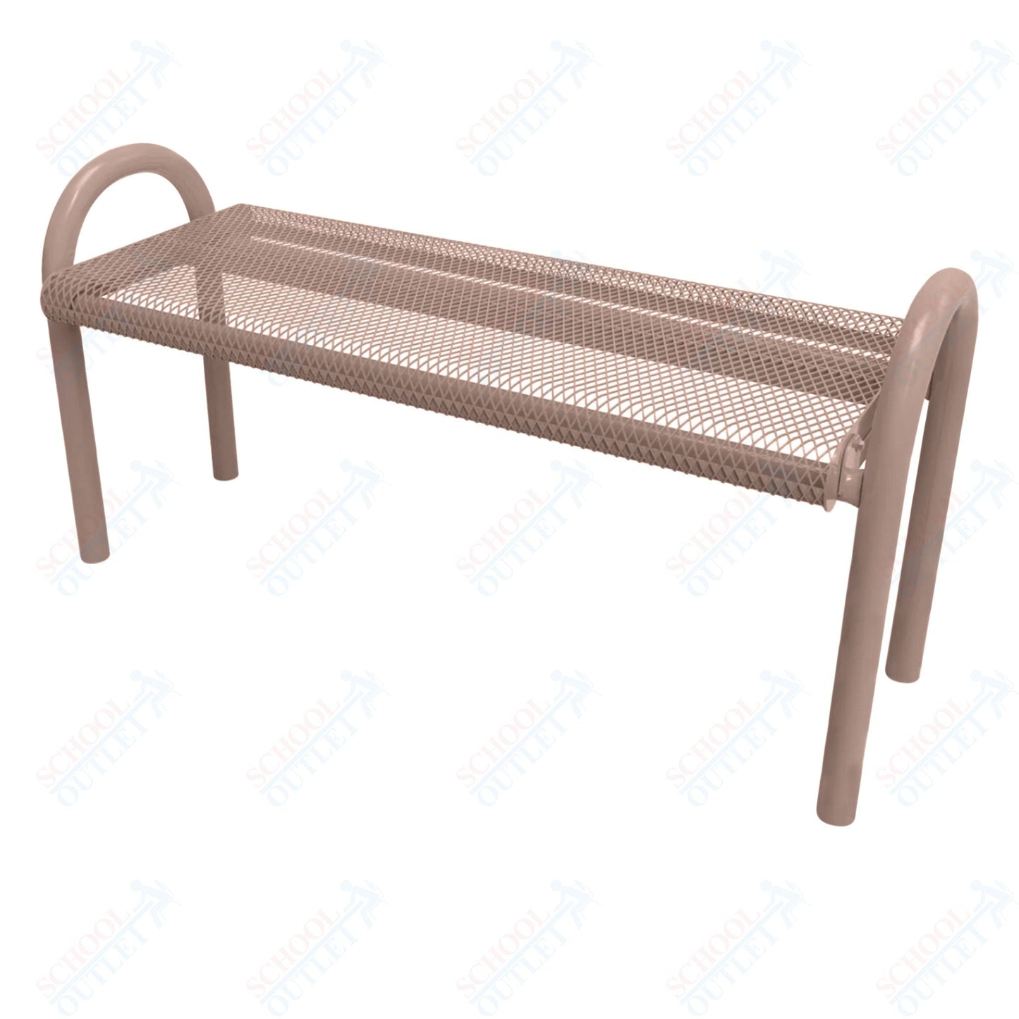 MyTcoat - Outdoor Bench without Back - Inground Mount 6' L (MYT - BMD06 - 59) - SchoolOutlet