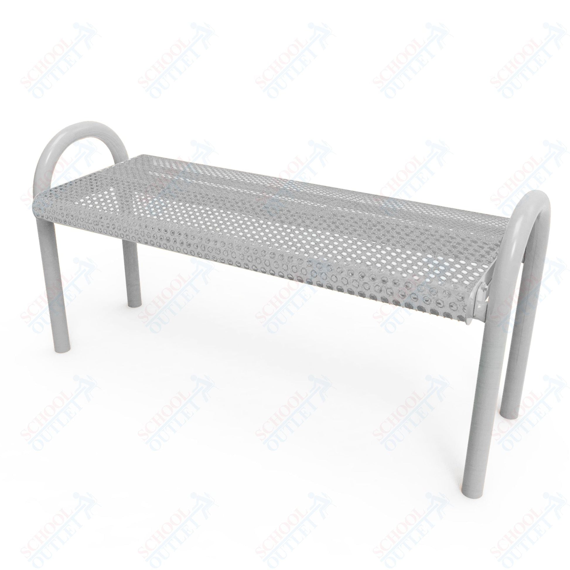 MyTcoat - Outdoor Bench without Back - Inground Mount 6' L (MYT - BMD06 - 59) - SchoolOutlet