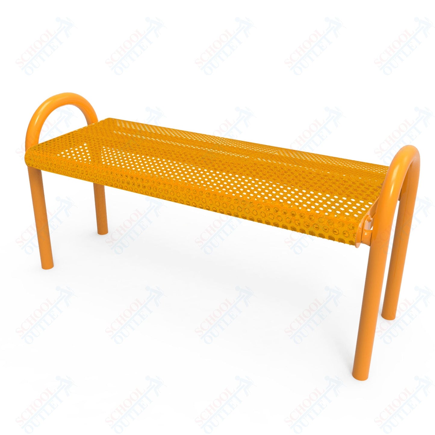 MyTcoat - Outdoor Bench without Back - Inground Mount 6' L (MYT - BMD06 - 59) - SchoolOutlet