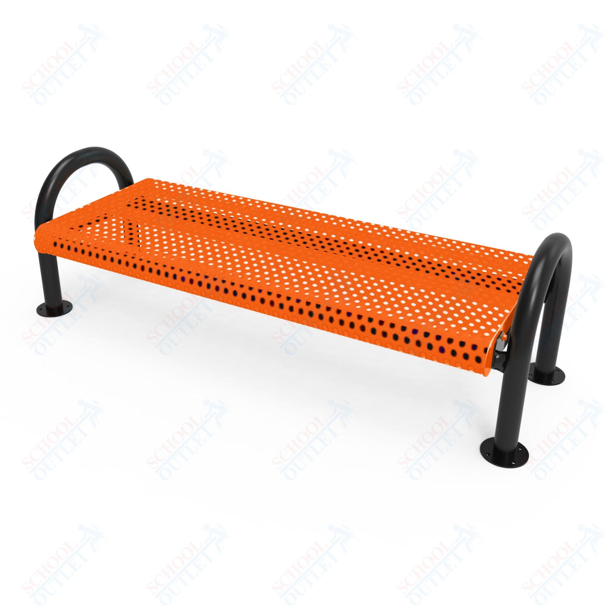 MyTcoat - Outdoor Bench without Back - Surface Mount 6' L (MYT - BMD06 - 60) - SchoolOutlet