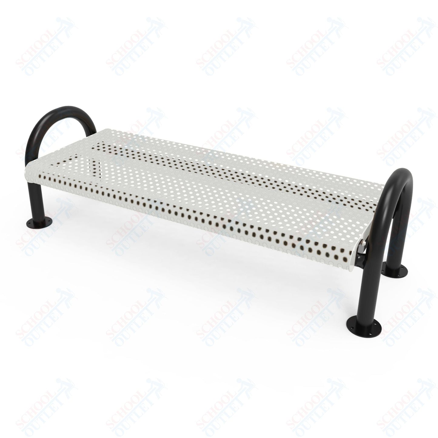 MyTcoat - Outdoor Bench without Back - Surface Mount 6' L (MYT - BMD06 - 60) - SchoolOutlet