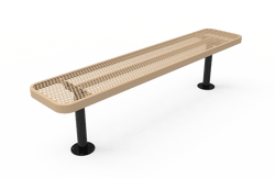MyTcoat - Player's Outdoor Bench without Back - Surface Mount 4' L (MYT-BPY04-35)