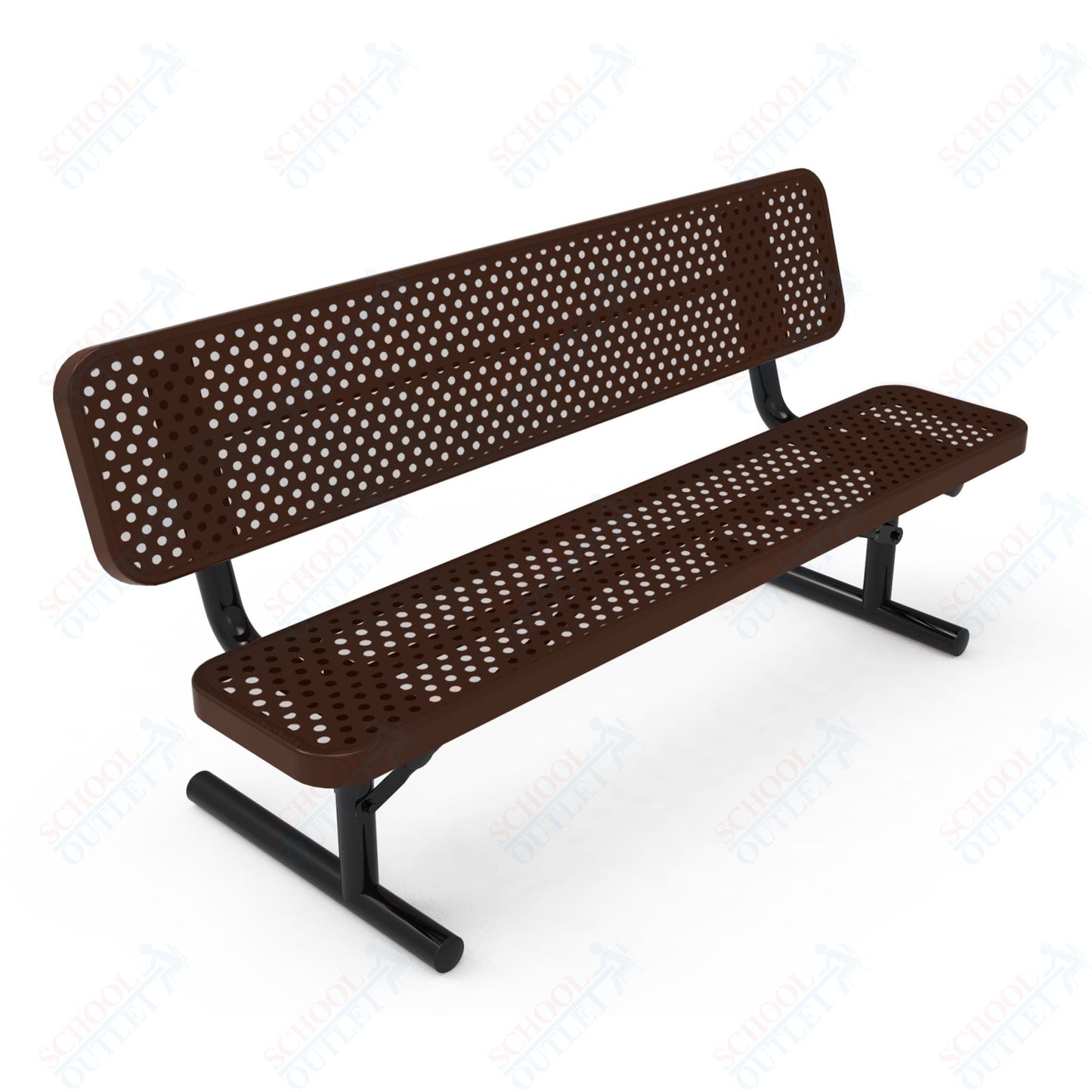 MyTcoat - Player's Outdoor Portable Bench with Back 6' L (MYT - BPY06 - 30) - SchoolOutlet