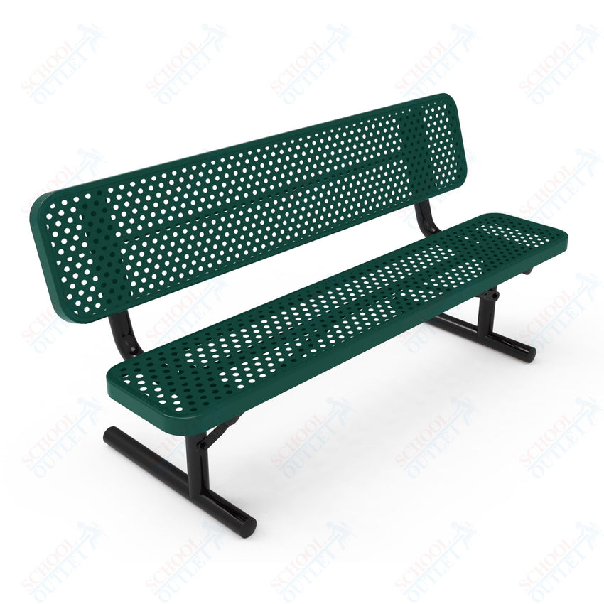 MyTcoat - Player's Outdoor Portable Bench with Back 6' L (MYT - BPY06 - 30) - SchoolOutlet