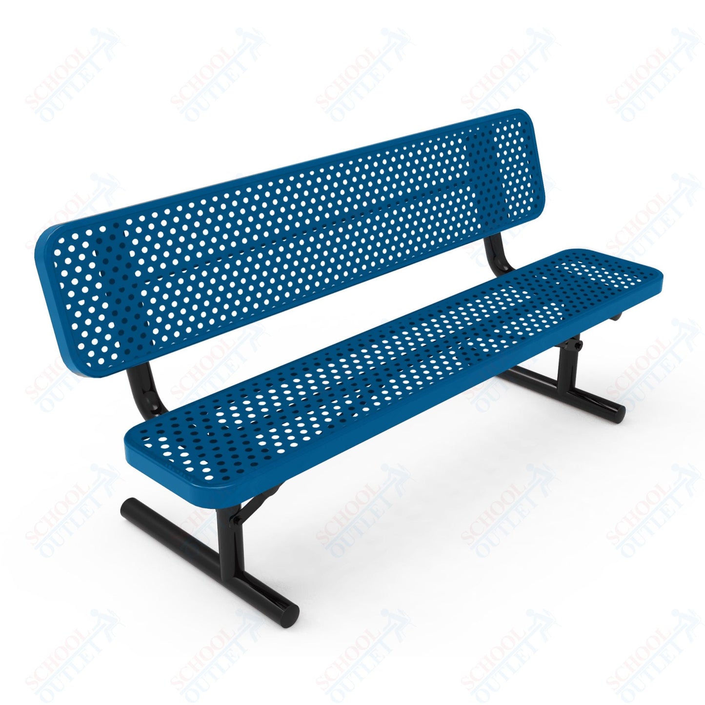 MyTcoat - Player's Outdoor Portable Bench with Back 6' L (MYT - BPY06 - 30) - SchoolOutlet