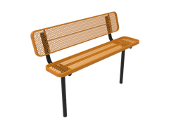 MyTcoat - Player's Outdoor Bench with Back - Inground Mount 8' L (MYT-BPY08-31)