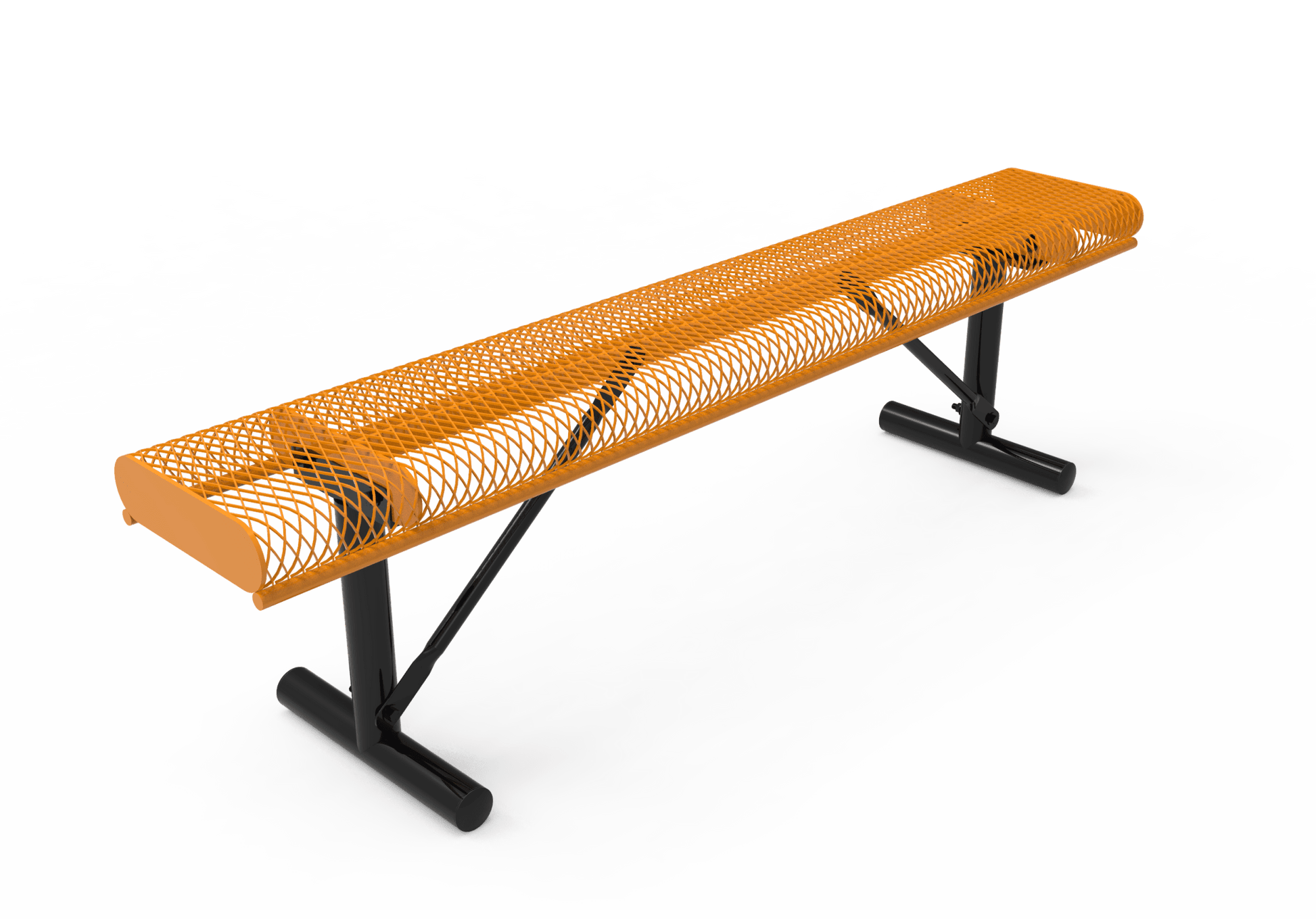 MyTcoat - Rolled Edges Outdoor Portable Bench without Back 4' L (MYT-BRE04-21) - SchoolOutlet