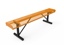 MyTcoat - Rolled Edges Outdoor Portable Bench without Back 6' L (MYT-BRE06-21)